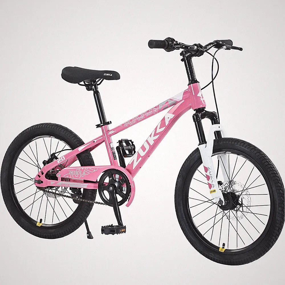 ZUKKA 20 - Inch Kids Mountain Bike for 7-10-Year-Old Boys & Girls-Pink Style